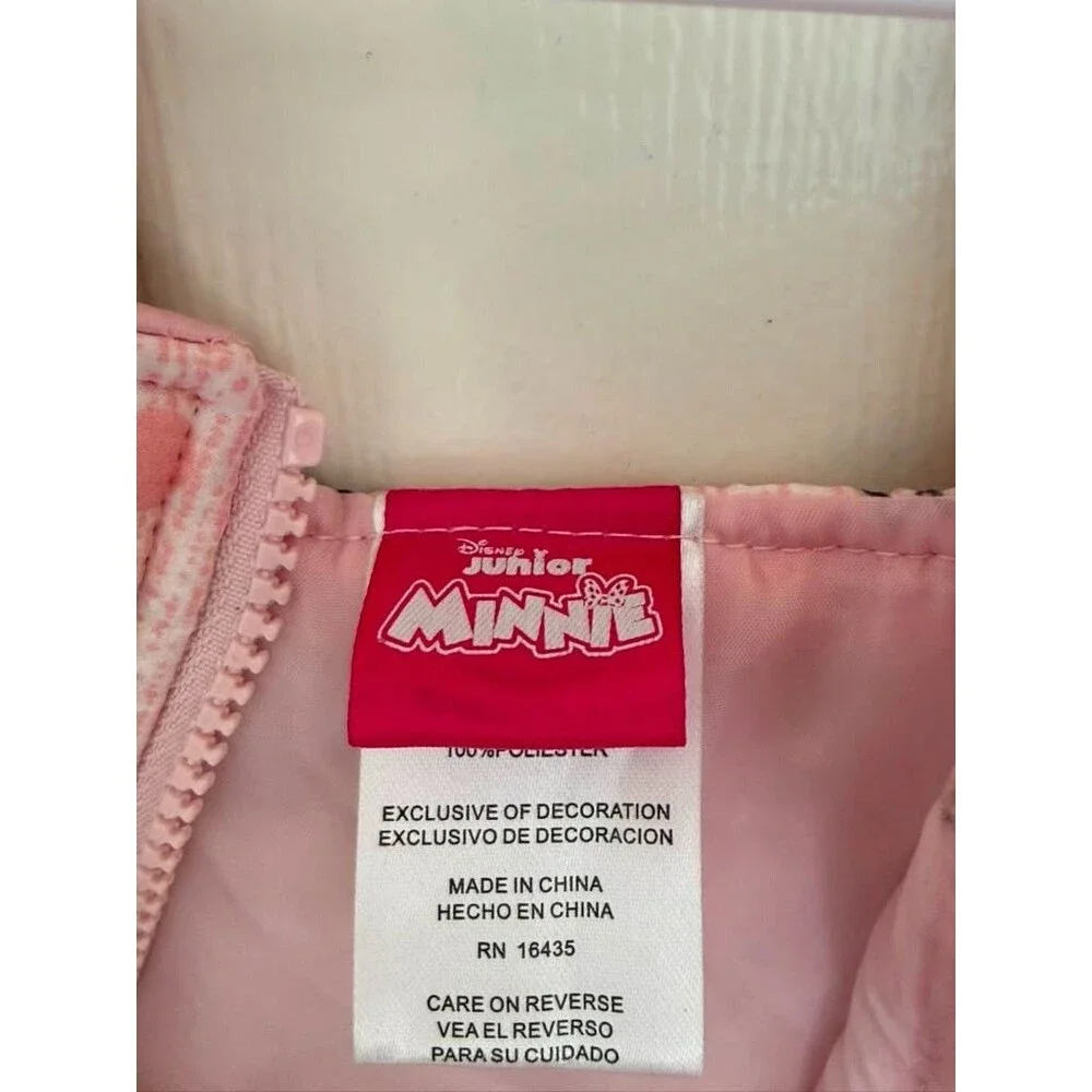 Disney Junior Minnie Mouse Girls 5 Pink Winter Snow Overalls Insulated